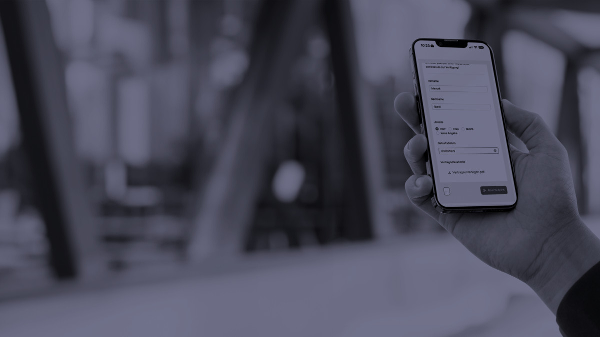 captis form on a smartphone